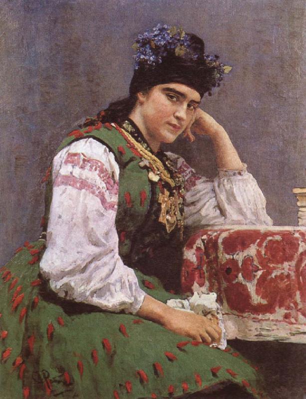 Portrait of Sofia Mikhailovna Dragomirova, llya Yefimovich Repin
